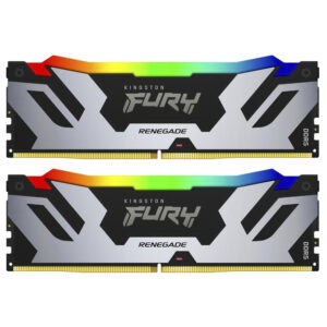 Memoria RAM Kingston Fury Renegade DDR5 96GB (2x48GB) 6000MHz RGB - Negro / Plata (KF560C32RSAK2-96)