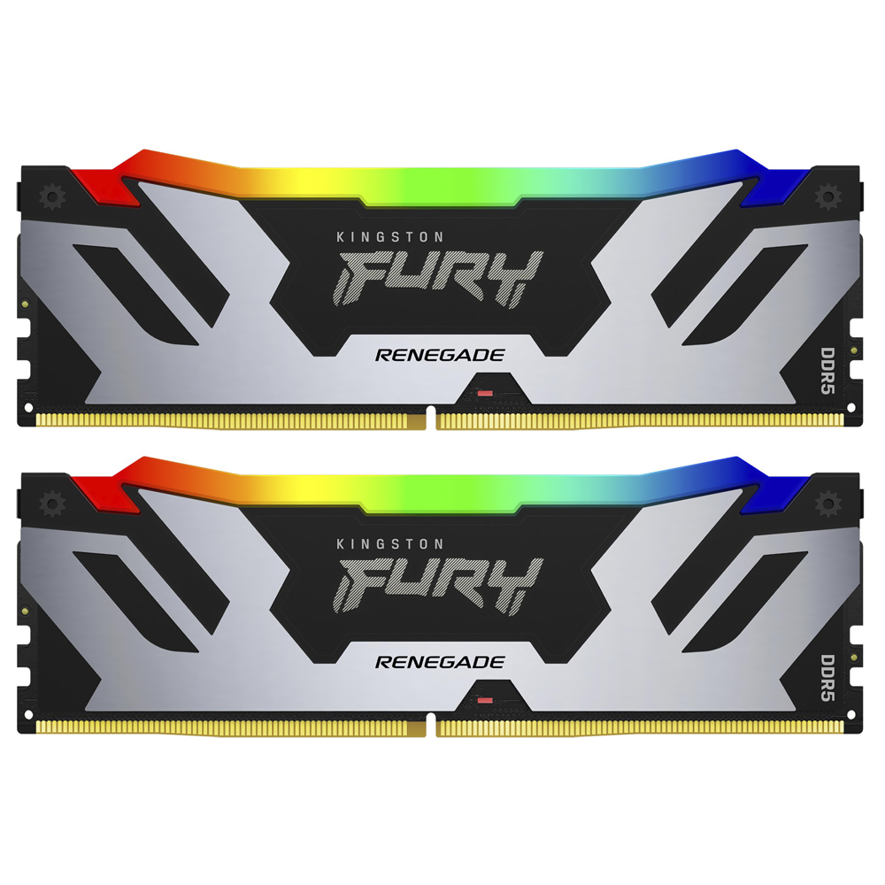 Memoria RAM Kingston Fury Renegade DDR5 96GB (2x48GB) 6000MHz RGB - Negro / Plata (KF560C32RSAK2-96)