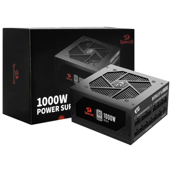 Fuente de Alimentación Redragon GC-PS017 1000W ATX Modular 80 Plus Platinum