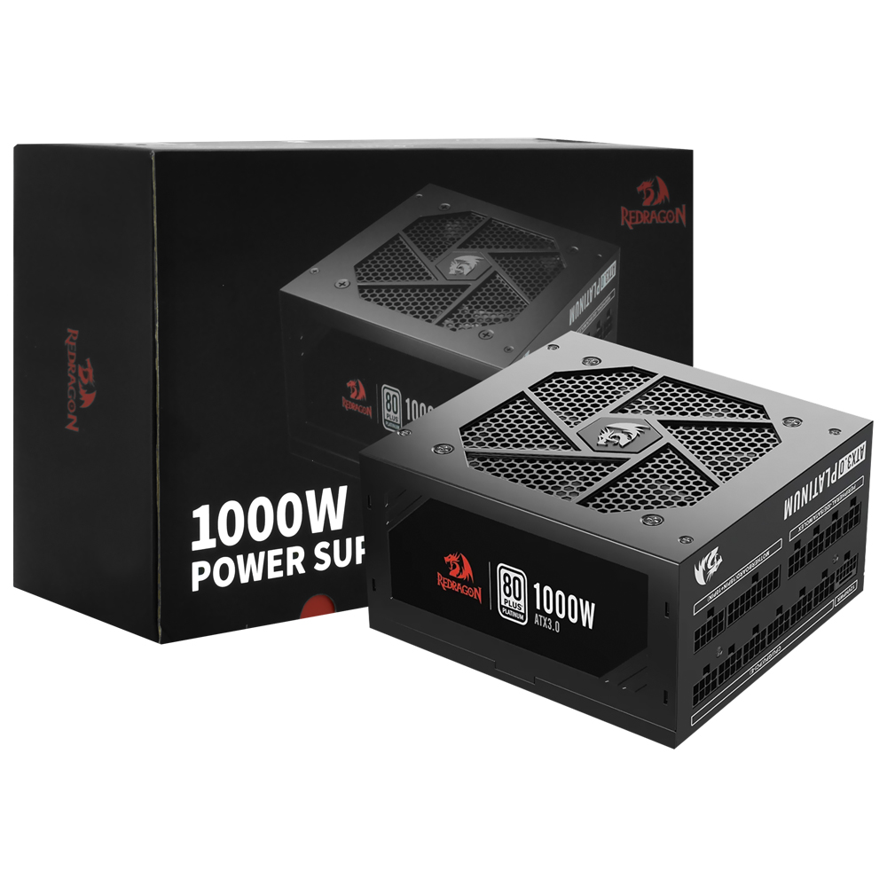 Fuente de Alimentación Redragon GC-PS017 1000W ATX Modular 80 Plus Platinum