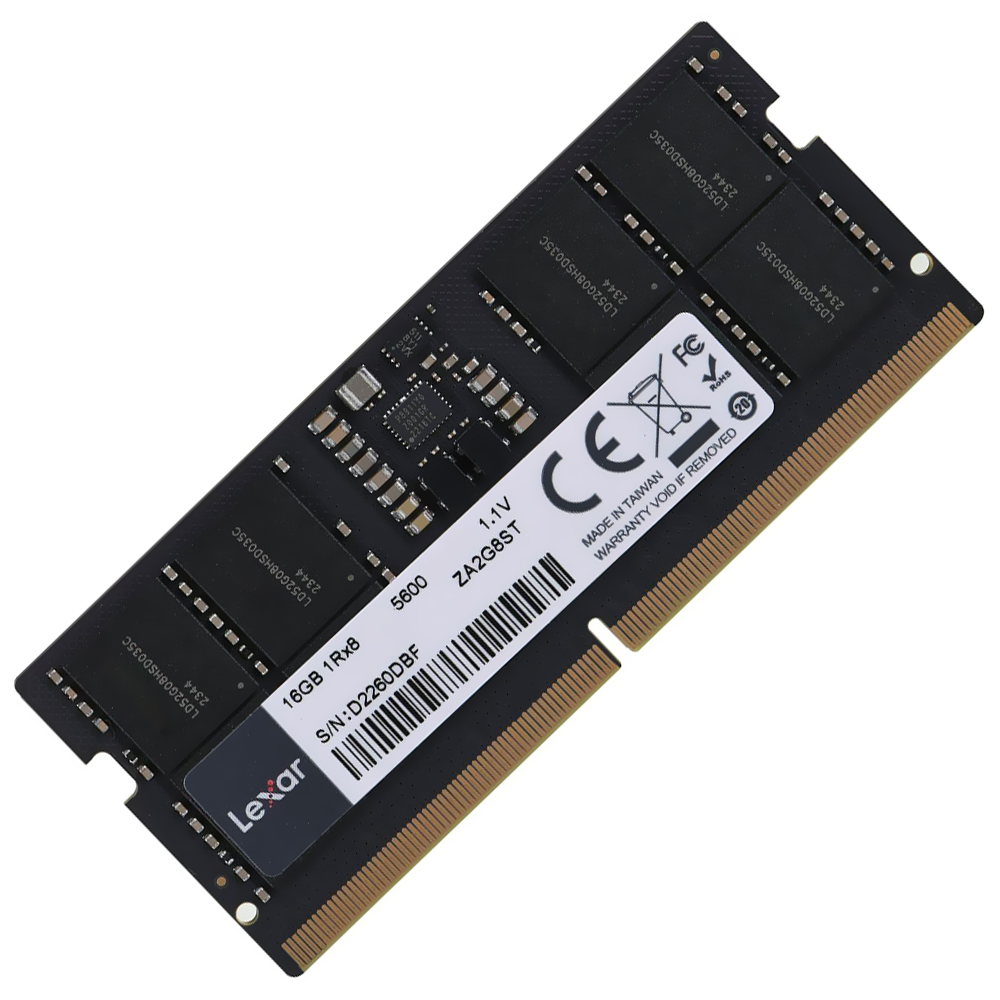 Memoria RAM Notebook Lexar DDR5 16GB 5600MHz LD5S16G56C46ST-BGS