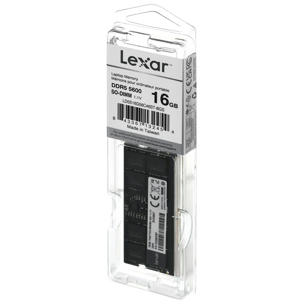 Memoria RAM Notebook Lexar DDR5 16GB 5600MHz LD5S16G56C46ST-BGS