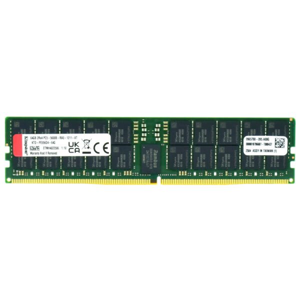 Memoria RAM KINGSTON Ecc 2RX4 DDR5 64GB 5600MHZ KTD-PE556D4-64G