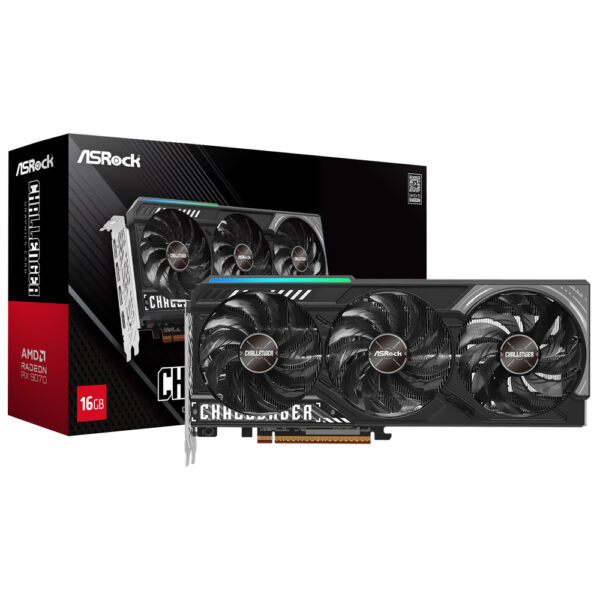 Tarjeta Gráfica ASROCK Challenger 16 GB Radeon RX 9070 GDDR6-90-GA5NZZ-00UANF