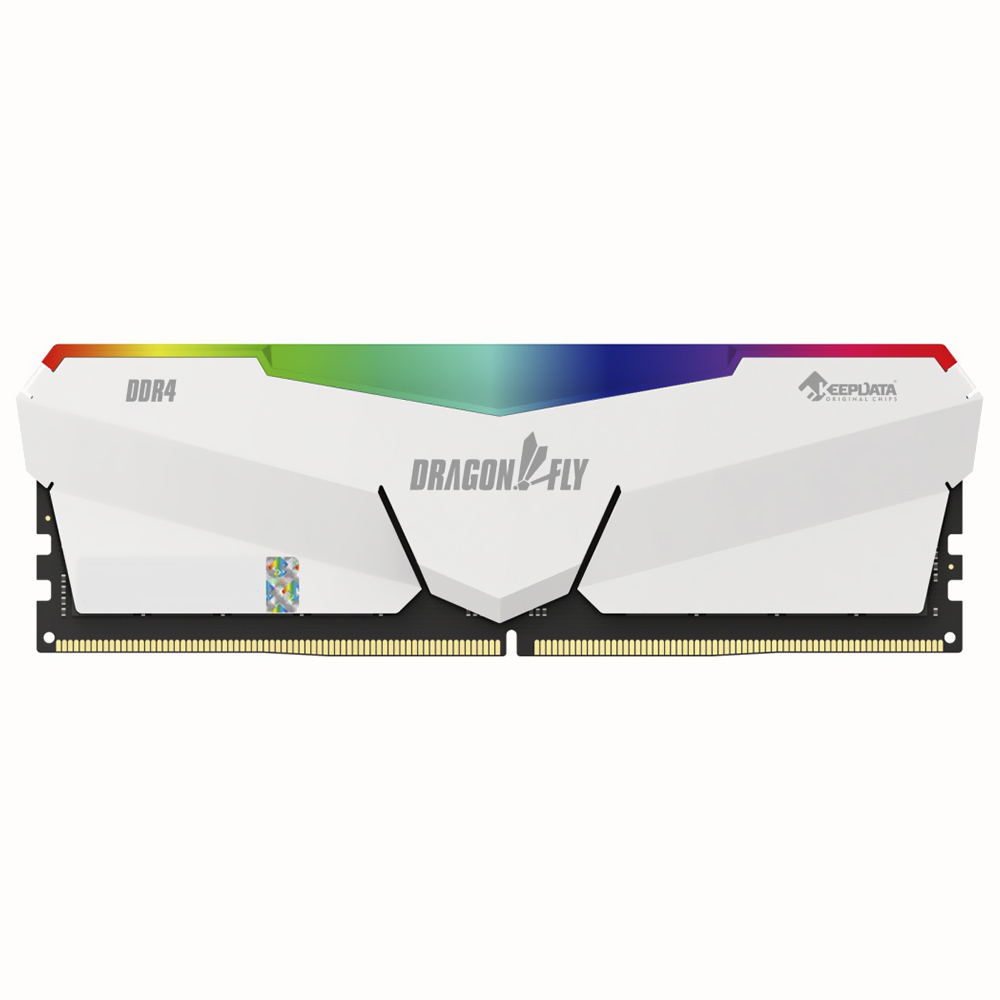 Memoria RAM Keepdata Dragonfly DDR4 8GB 3600MHz Blanco (KDHRGB36C18W/8G)