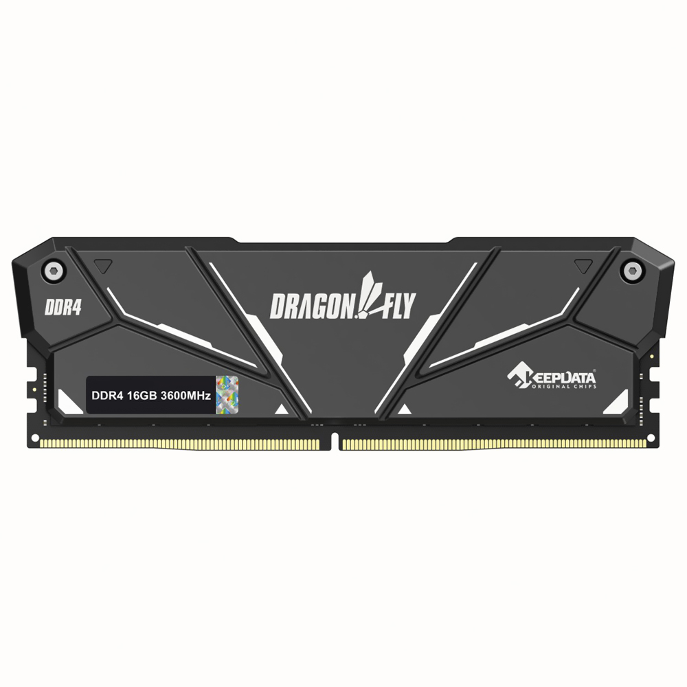 Memoria RAM Keepdata Dragonfly DDR4 16GB 3600MHz Negro (KDH36C18B/16G)