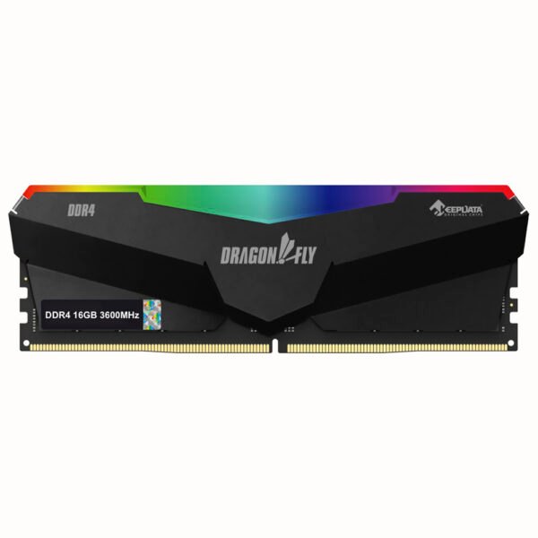 Memoria RAM Keepdata Dragonfly DDR4 16GB 3600MHz RGB - Negro (KDHRGB36C18B/16G)