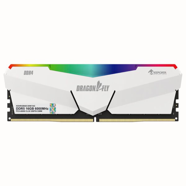 Memoria RAM Keepdata Dragonfly DDR5 16GB 6000MHz RGB - Blanco (KDHRGB60C38W/16G)