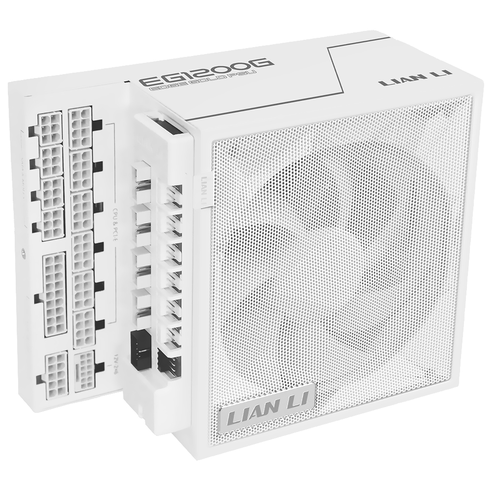 Fuente de Alimentación Lian Li EG1200G 1200W ATX Modular 80 Plus Gold Blanco
