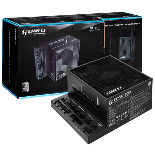 Fuente de Alimentación Lian Li EDGE1300 1300W ATX Modular 80 Plus Platinum Negro