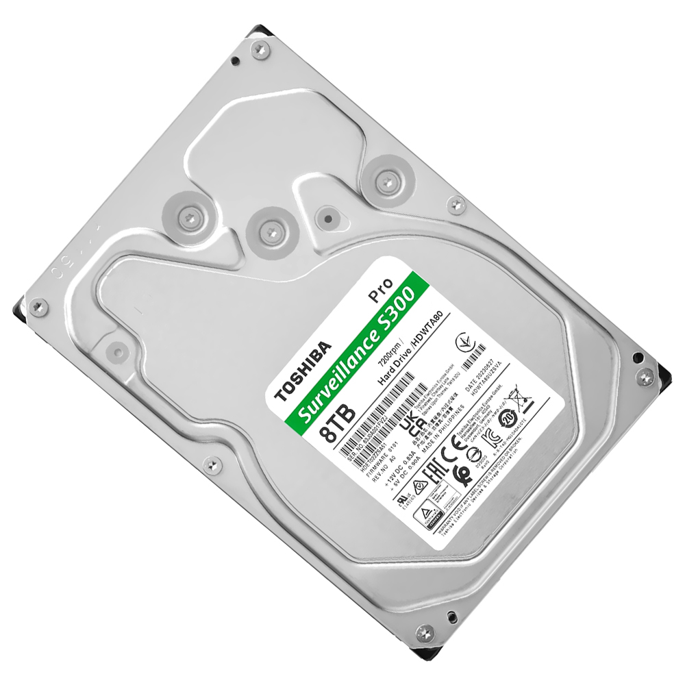 HDD Toshiba 8TB S300 Pro Surveillance 3.5" SATA 3 7200RPM HDDWTA80UZSVAR