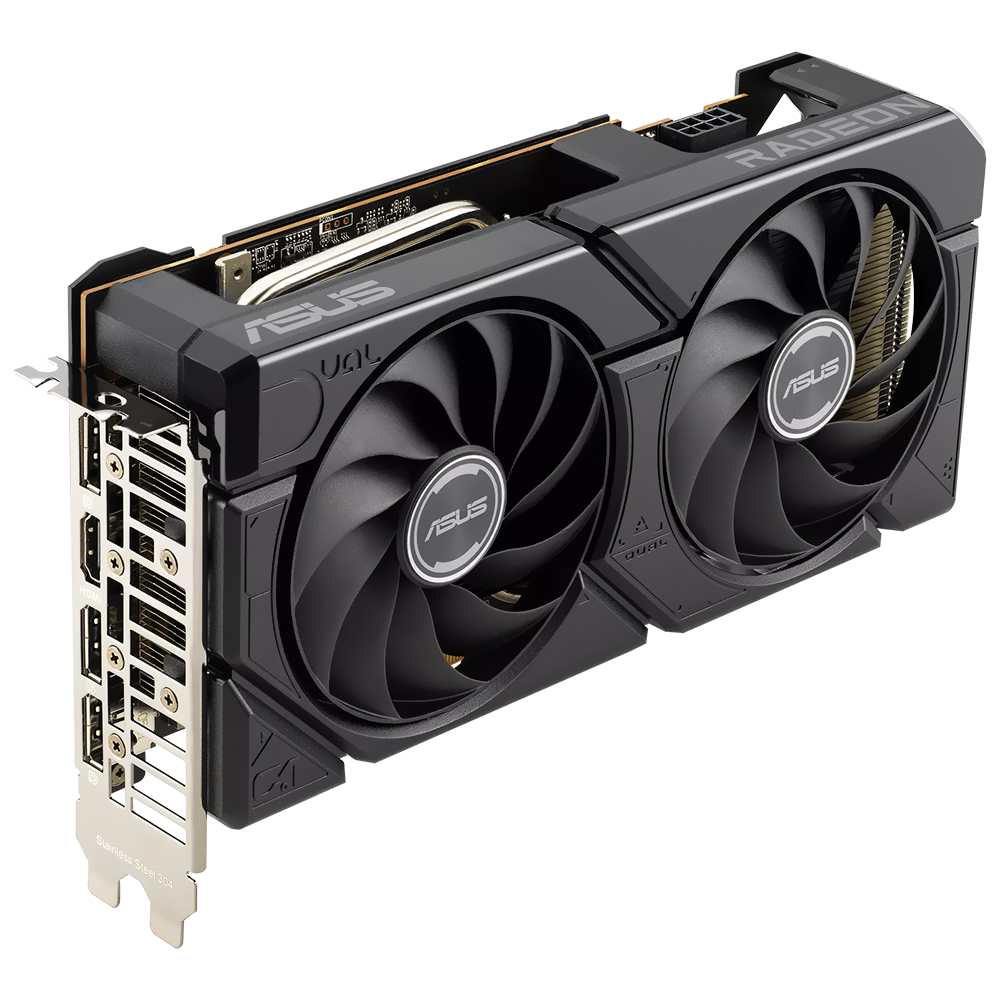 Tarjeta Gráfica ASUS Dual EVO OC 8GB Radeon RX7600 GDDR6 DUAL-RX7600-O8G-EVO
