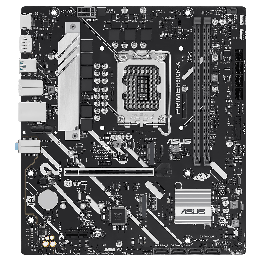 Placa Madre ASUS Prime H810M-A Socket LGA 1851 DDR5