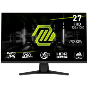 Monitor Gamer MSI Mag 274F 27" Full HD IPS 200Hz 0.5Ms Negro