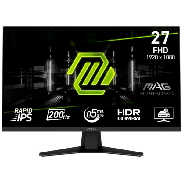 Monitor Gamer MSI Mag 274F 27" Full HD IPS 200HZ 0.5MS-NEGRO