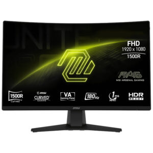 Monitor Gamer MSI Mag 242C 23.6" Full HD Curvo 180Hz 1Ms Negro
