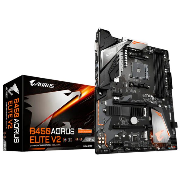 Placa Madre Gigabyte B450 AORUS Elite V2 Socket AM4 DDR4 (Reacondicionado)