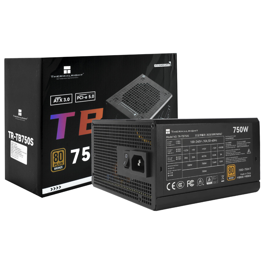 Fuente de Alimentación Thermalright TR-TB750S 750W ATX Modular 80 Plus Bronze