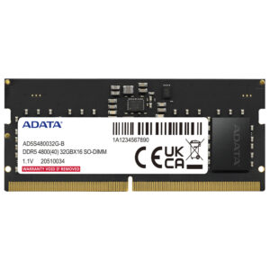 Memoria RAM Notebook ADATA DDR5 8GB 4800MHz AD5S48008G-S
