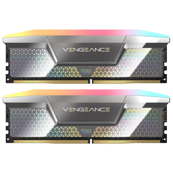 Memoria RAM Corsair Vengeance DDR5 48GB (2X24GB) 8400MHz RGB - Plata (CMHC48GX5M2X8400C40)