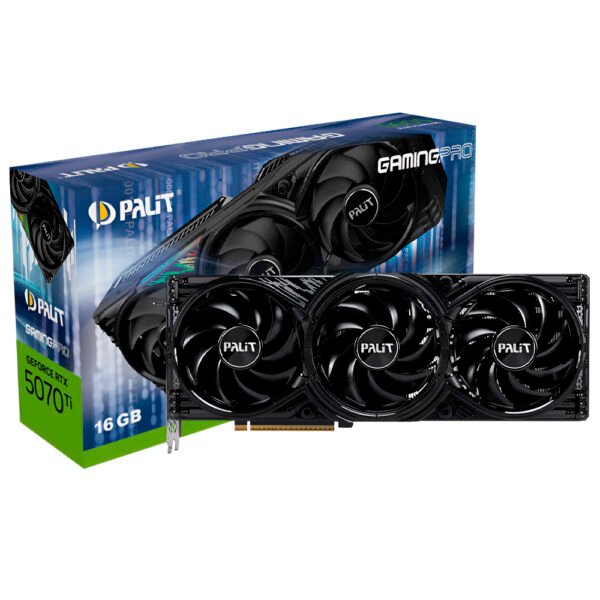 Tarjeta Gráfica Palit Gaming Pro OC V1 16GB GeForce RTX5070TI GDDR7 NE7507TS19T2-GB2031Y