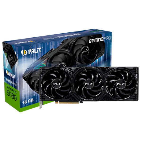 Tarjeta Gráfica PALIT Gaming Pro OC 16 GB GeForce RTX 5080 GDDR7-NE75080S19T2-GB2031A