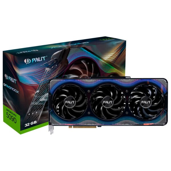 Tarjeta Gráfica Palit GameRock 32GB GeForce RTX5090 GDDR7 NE75090019R5-