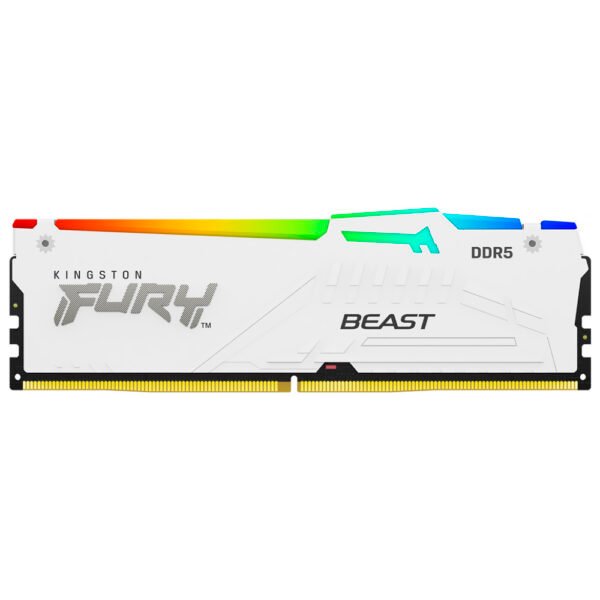 Memoria RAM Kingston Fury Beast DDR5 16GB 6000MHz RGB - Blanco (KF560C30BWEA-16)
