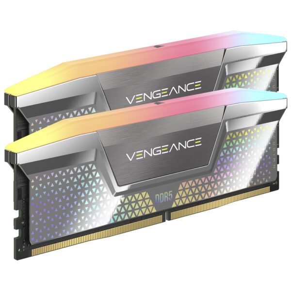 Memoria RAM Corsair Vengeance DDR5 48GB (2x24GB) 8800MHz RGB - Plata (CMHC48GX5M2X8800C42)
