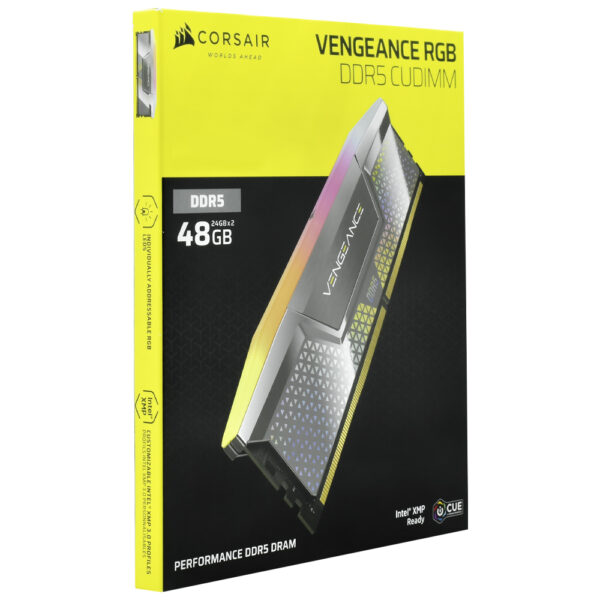 Memoria RAM Corsair Vengeance DDR5 48GB (2x24GB) 8800MHz RGB - Plata (CMHC48GX5M2X8800C42)