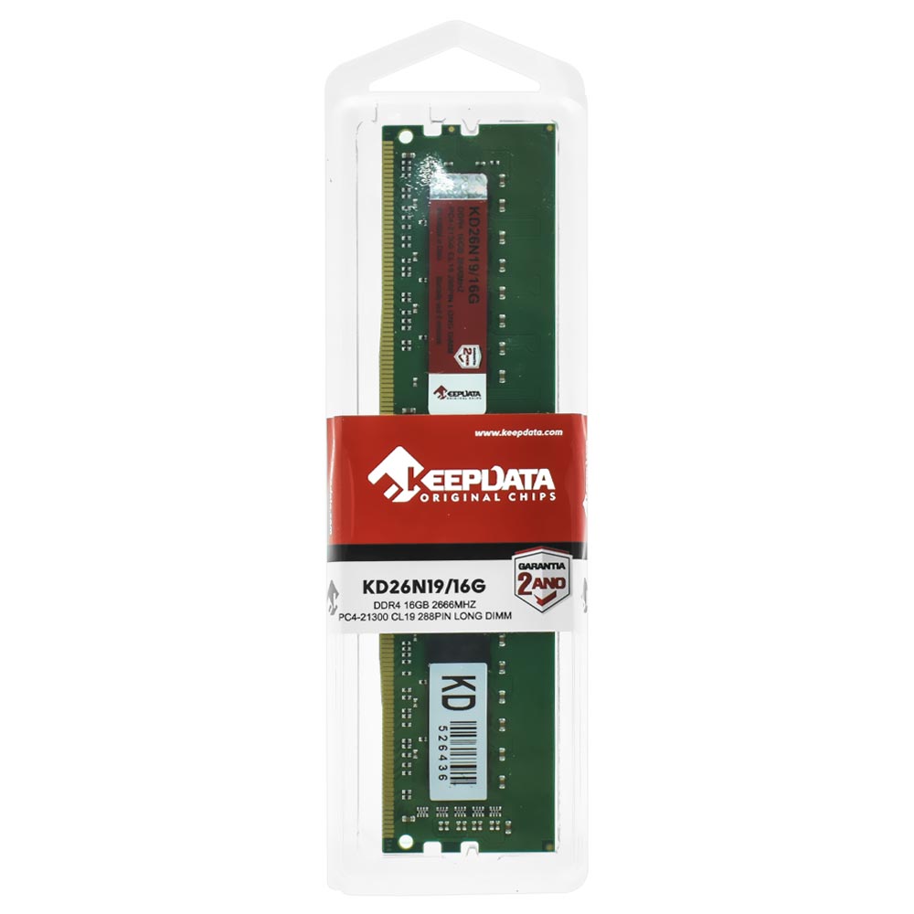 Memoria RAM Keepdata DDR4 16GB 2666MHz KD26N19/16G