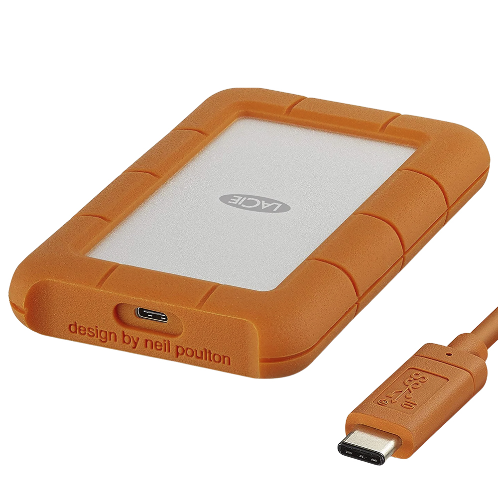 HDD Externo Lacie 1TB Rugged 2.5" STFR1000800 - Plata