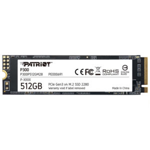 SSD Patriot M.2 512GB P300 NVMe - P300P512GM28