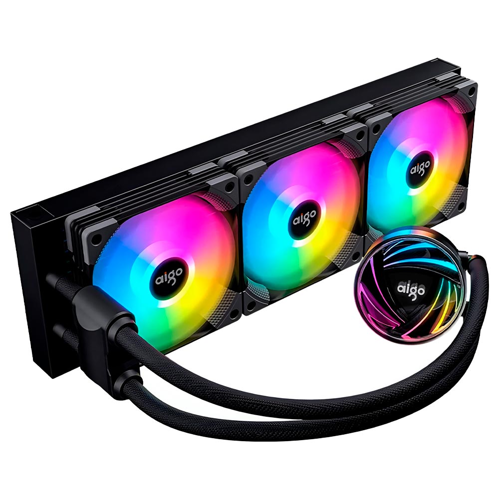 Water Cooler Aigo AT360 All In One 360MM RGB - Negro