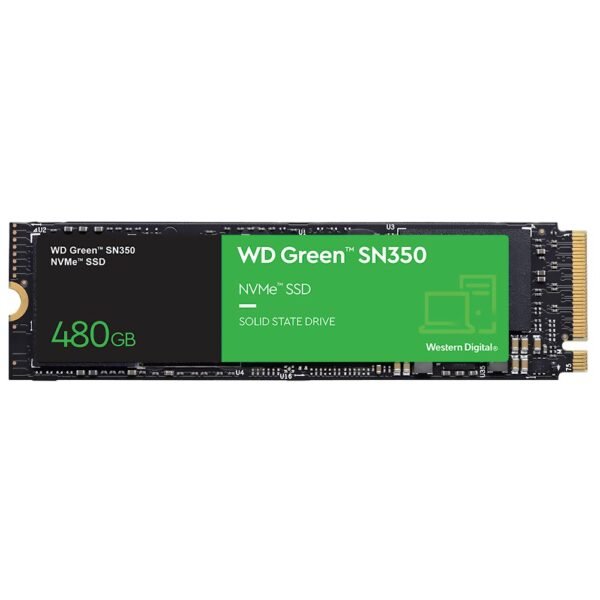 SSD Western Digital M.2 480GB SN350 Green NVMe - WDS480G2G0C