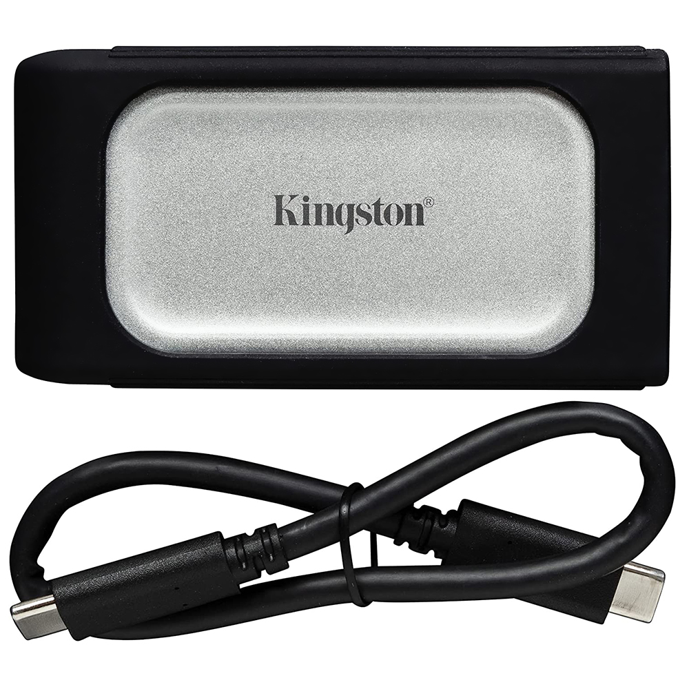 SSD Externo Kingston 500GB Portátil XS2000 - Plata / Negro (SXS2000/500G)