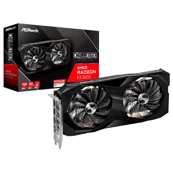 Tarjeta de Video ASRock Challenger 8GB Radeon RX6600 GDDR6 - 90-GA2RZZ-00UANH