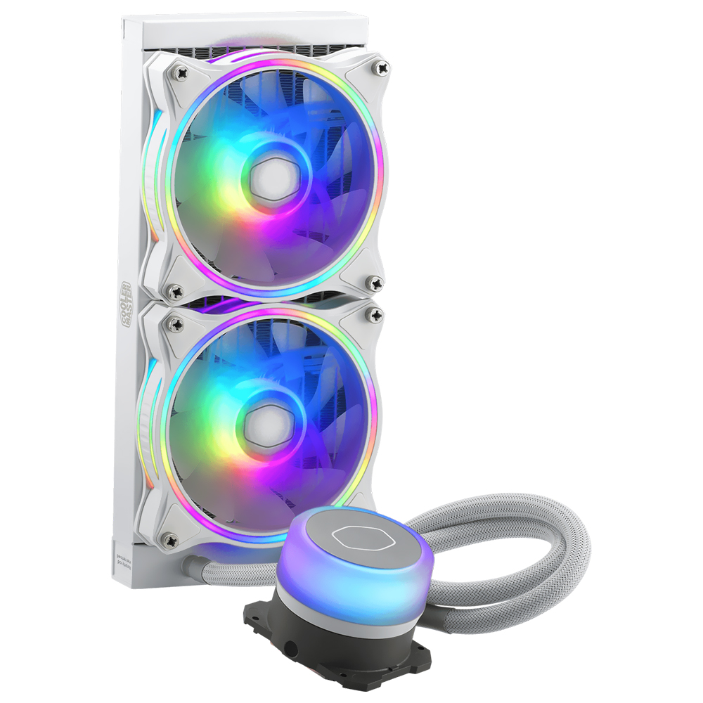 Water Cooler para Procesador Cooler Master MasterLiquid ML240 Illusion White Edition RGB -MLX-D24M-A18PW-R1