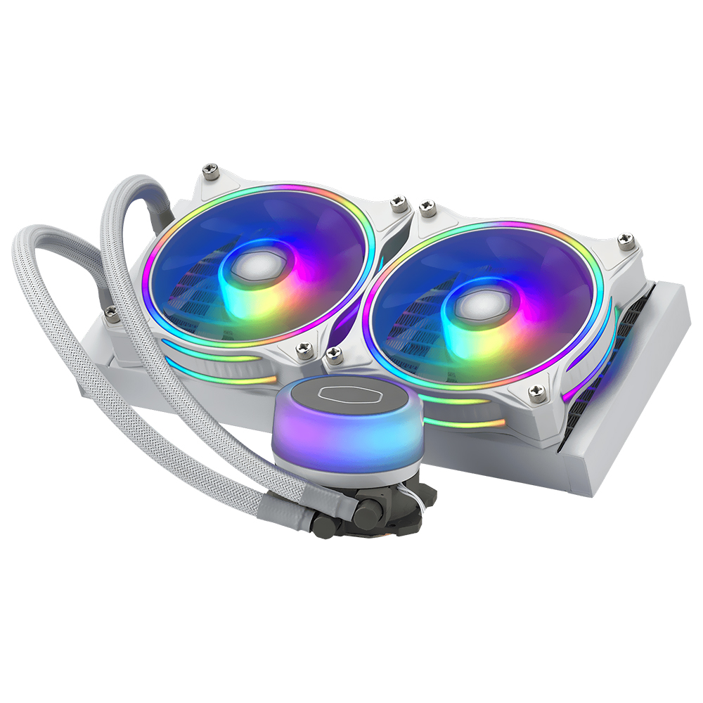 Water Cooler para Procesador Cooler Master MasterLiquid ML240 Illusion White Edition RGB -MLX-D24M-A18PW-R1