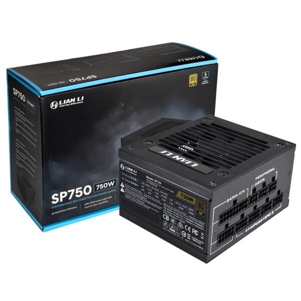 Fuente de Alimentación Lian Li SP750 750W SFX Modular 80 Plus Gold Negro