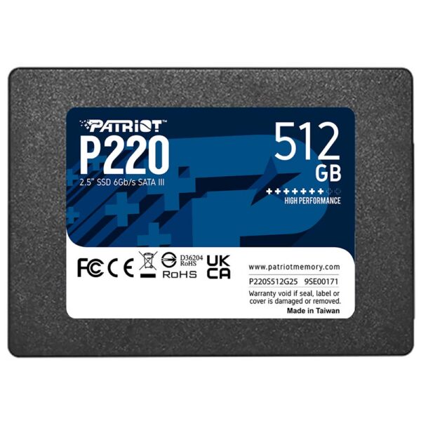 SSD Patriot 512GB P220 2.5" SATA 3-P220S512G25