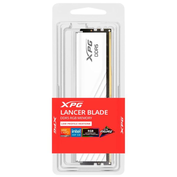Memoria RAM ADATA XPG Lancer Blade DDR5 16GB 6400MHz RGB - Blanco (AX5U6400C3216G-SLABRWH)