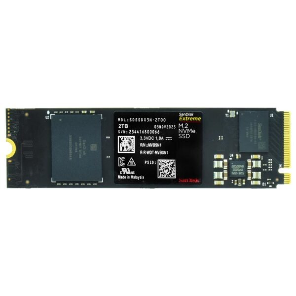 SSD Sandisk M.2 2TB Extreme NVME-SDSSDX3N-2T00-G26