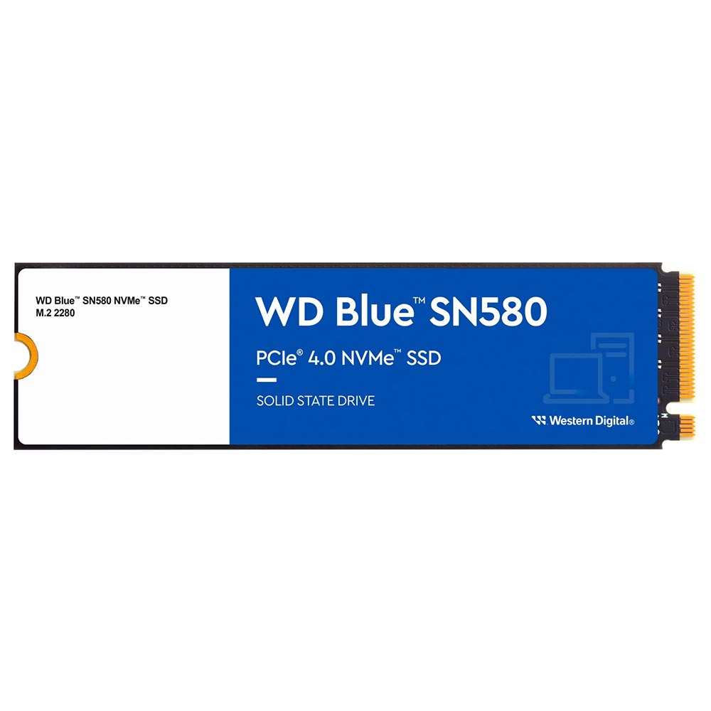 SSD Western Digital M.2 2TB Blue SN580 NVMe - WDS200T3B0E