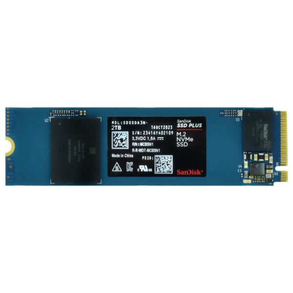 SSD Sandisk M.2 2 TB Plus NVME-SDSSDA3N-2T00-G26