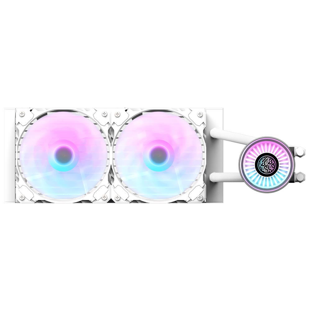 Water Cooler Para Procesador darkFlash Nebula DN-240 240MM ARGB - Blanco