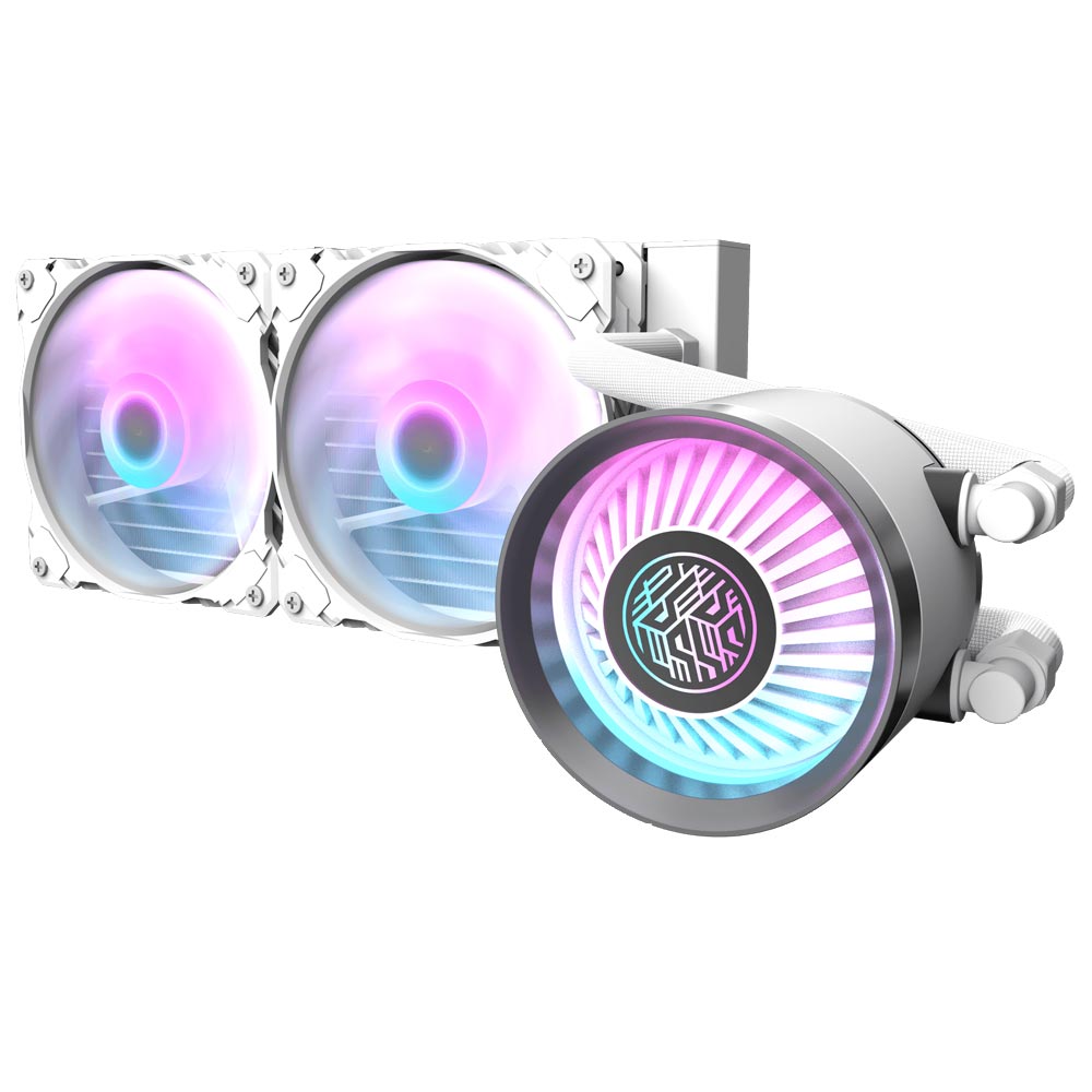 Water Cooler Para Procesador darkFlash Nebula DN-240 240MM ARGB - Blanco