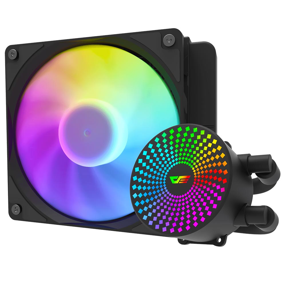 Water Cooler Para Procesador darkFlash Radiant DC-120 120MM ARGB - Negro