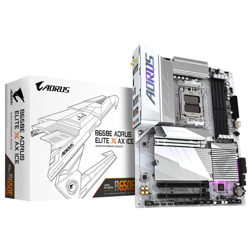 Placa Madre Gigabyte B650E AORUS Elite X AX Ice Socket AM5 DDR5