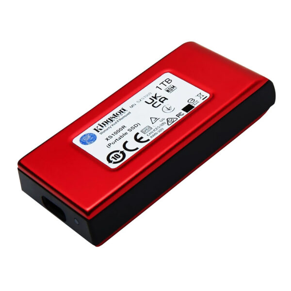 SSD Externo Kingston 1TB Portátil XS1000R - Rojo (SXS1000R/1000G)
